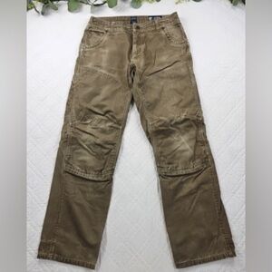 Kuhl Men's Rebel Runner Double Knee Canvas Cargo Pants Size 32 x 32 Patina Dye